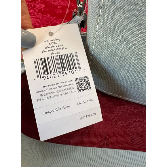 Kate Spade Light Blue Denim Crossbody Bag - Picture 3 of 7
